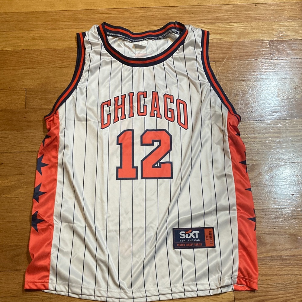 Chicago Bulls Basketball Ayo Dosunmu Jersey with Red Accents